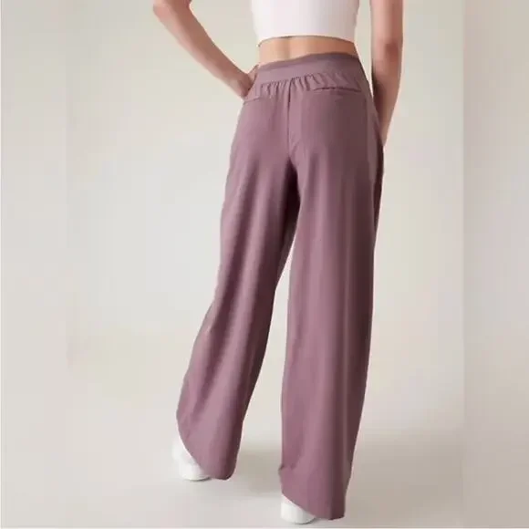 ATHLETA Brooklyn Heights Mauve Career Wear Office Professional Dress Pants 6 - Picture 3 of 10